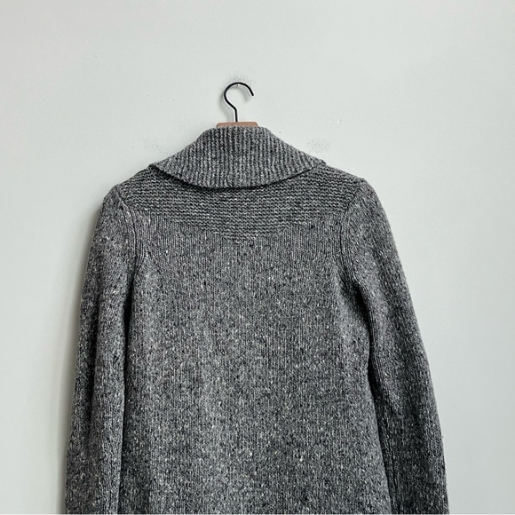 Theory Gray Jake Granito Wool Cashmere Knit Cardigan P/TP Open Front - Picture 12 of 14